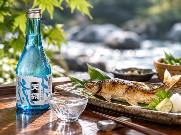 画像2: 【下呂温泉♨の定番酒】本醸造 生貯蔵酒『天涼』300ml (2)