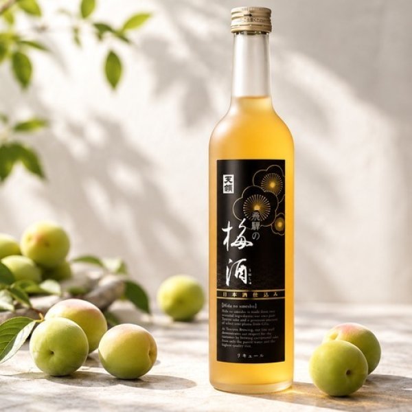 画像1: 飛騨の梅酒（日本酒仕込み）500ml  「クラマスター2024　梅酒コンクール　世界TOP5選出酒」 (1)