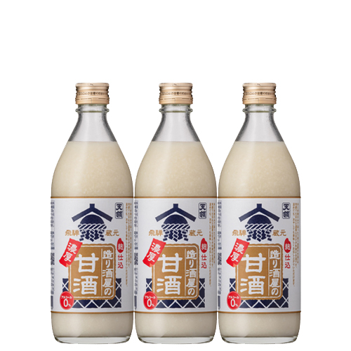 造り酒屋の濃厚甘酒 500g 3本セット