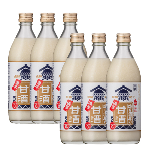 造り酒屋の濃厚甘酒 500g 6本セット