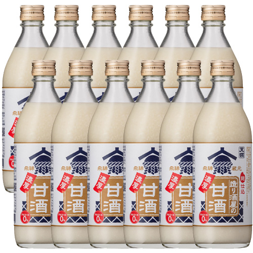 造り酒屋の濃厚甘酒 500g 12本セット